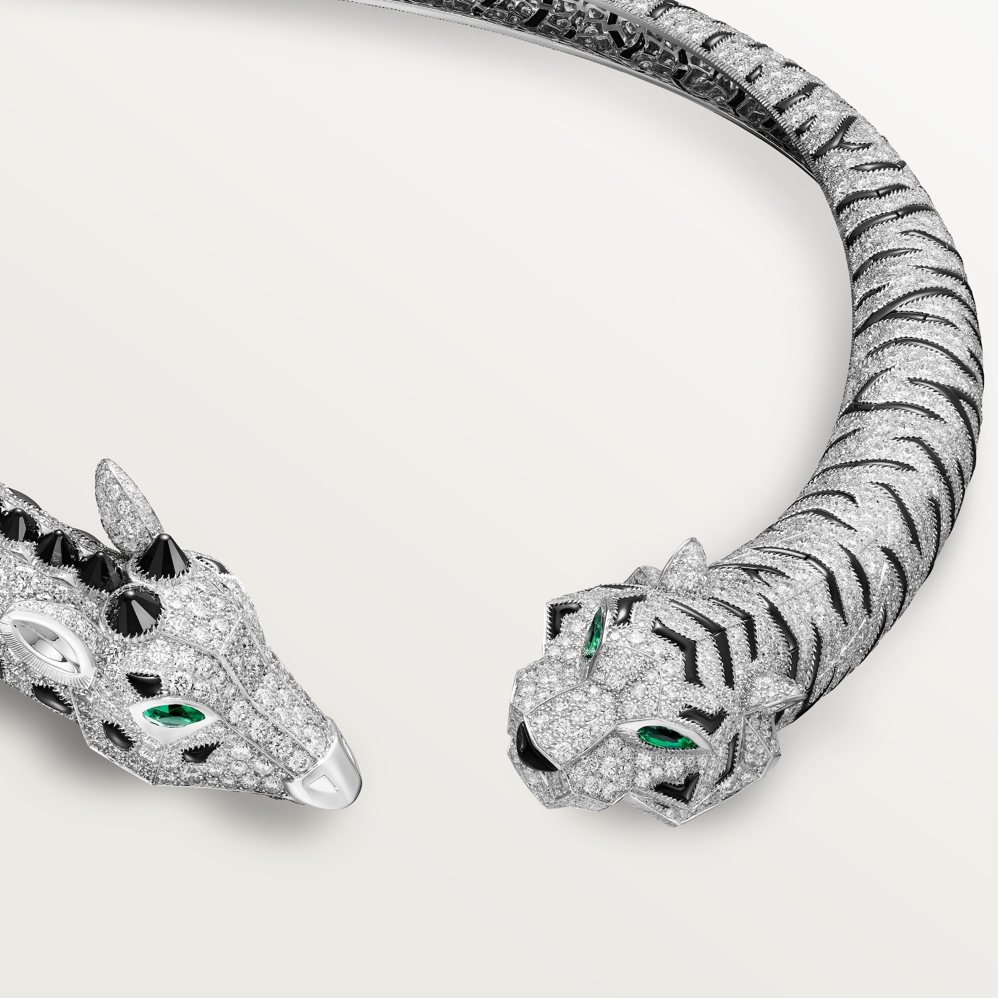 Indomptables de Cartier torque necklace, paved 
