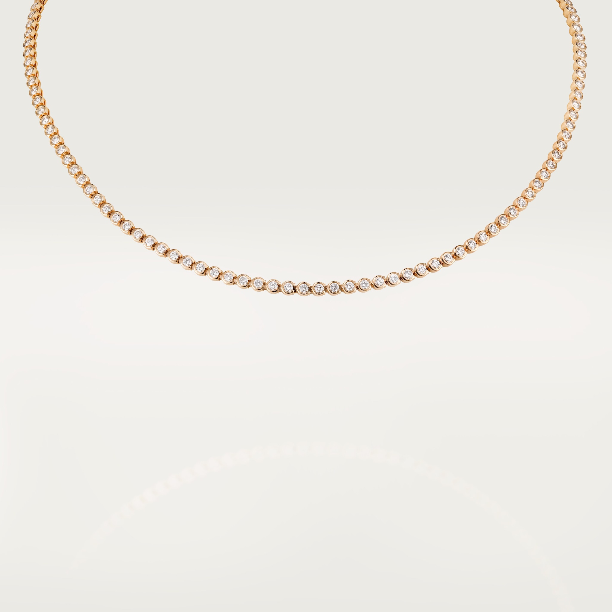 C de Cartier Essential Lines necklace, brilliant-cut diamonds
