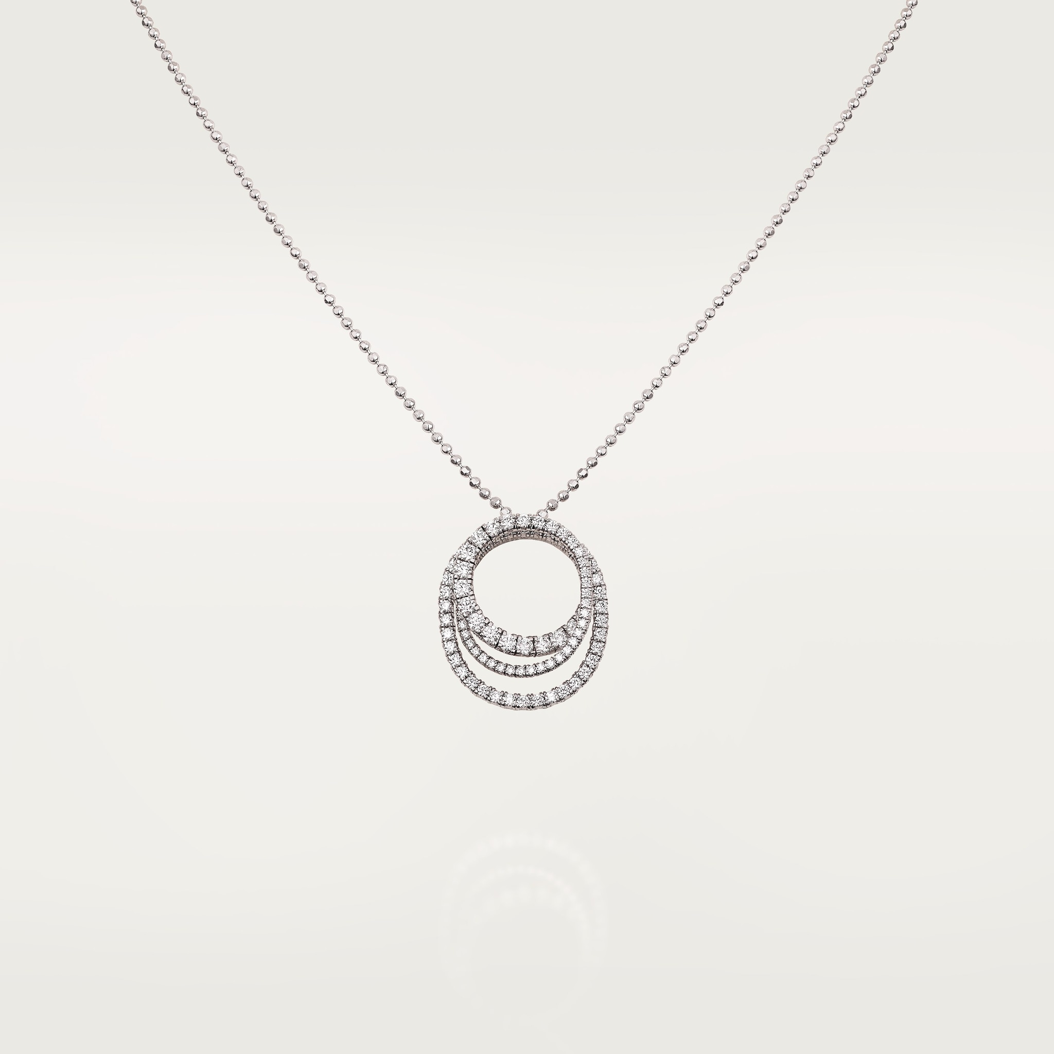 Etincelle de Cartier pendant, triple row, paved , image 1