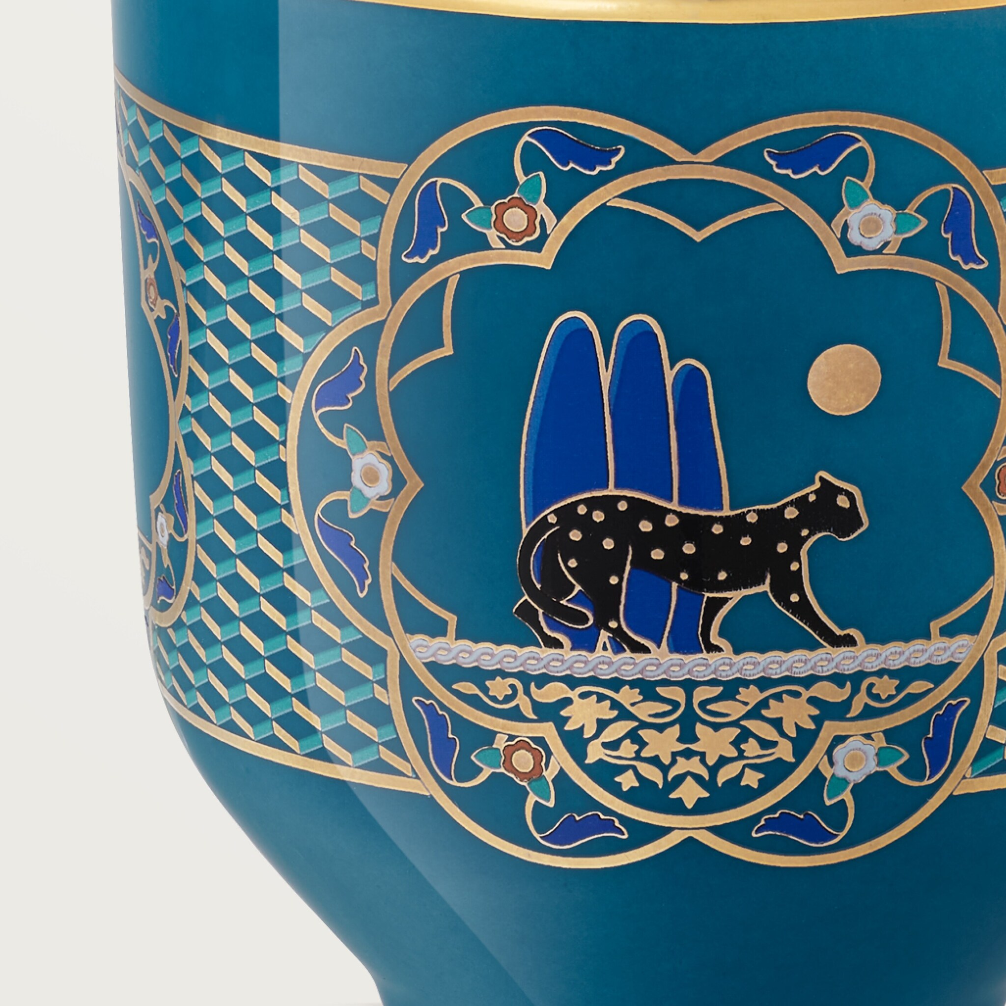 Set of three Panth&egrave;re de Cartier cups