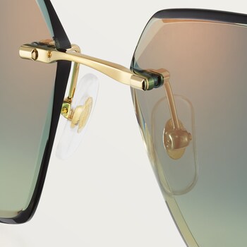 Cartier gold sunglasses hot sale