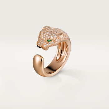 Panthère de Cartier ring, medium model, half-paved Panthère de Cartier ring, medium model, half-paved