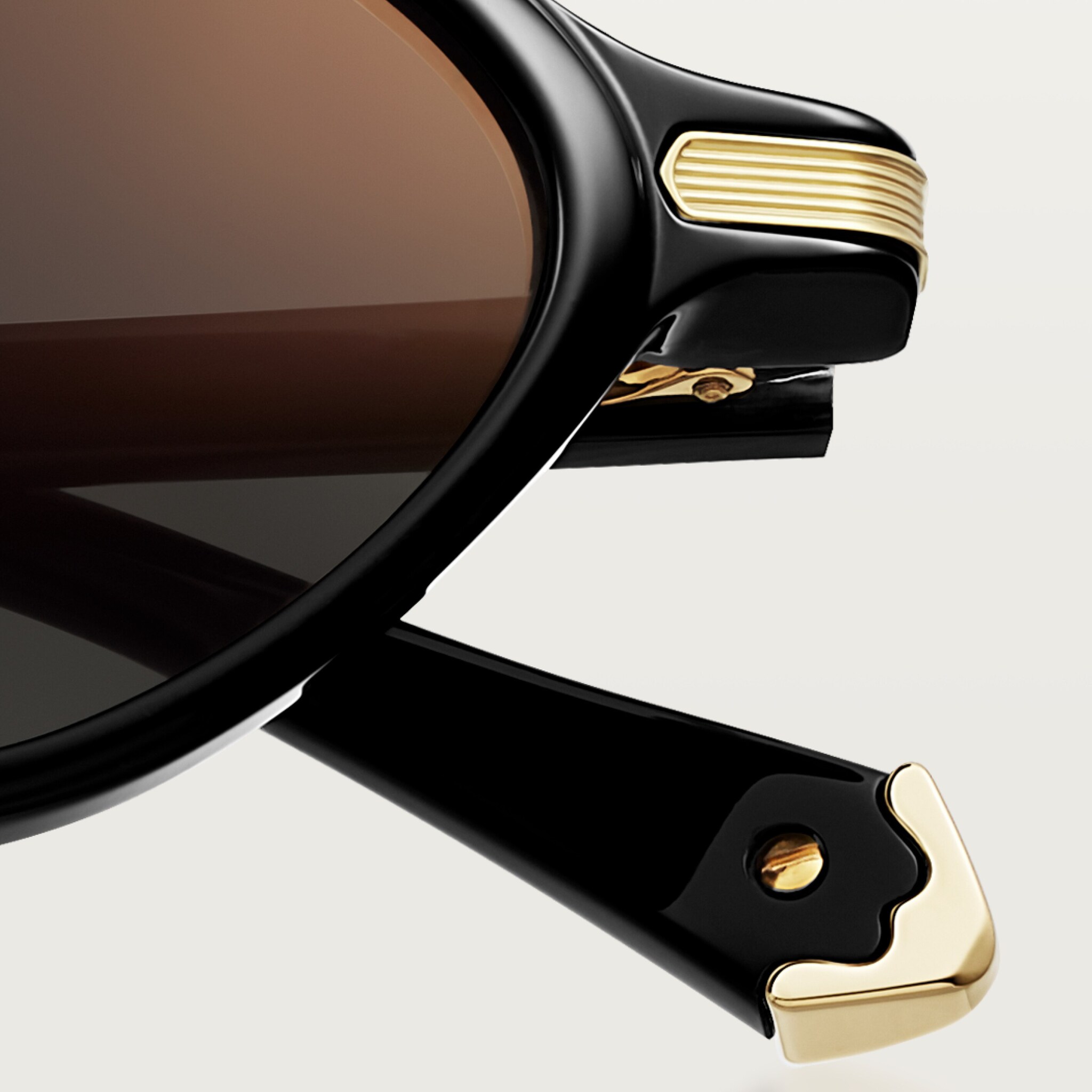 Cartier 1895 53号(日本14号) 証明書専用ケース付き3.5㍉幅 CRESW00729 - Première de Cartier Sunglasses - Black acetate, grey