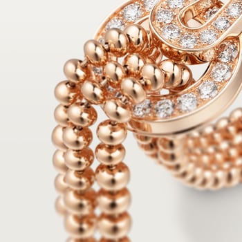 Agrafe ring, half-paved Agrafe ring, half-paved