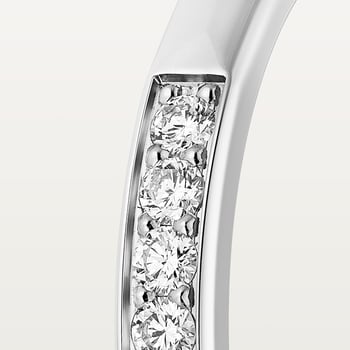 1895 wedding band, 2.6 mm width, half-paved 1895 wedding band, 2.6 mm width, half-paved