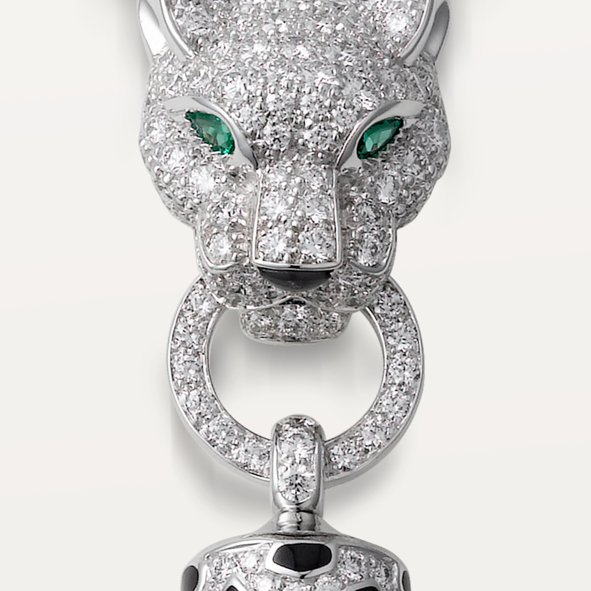 Panth&egrave;re de Cartier necklace, half-paved