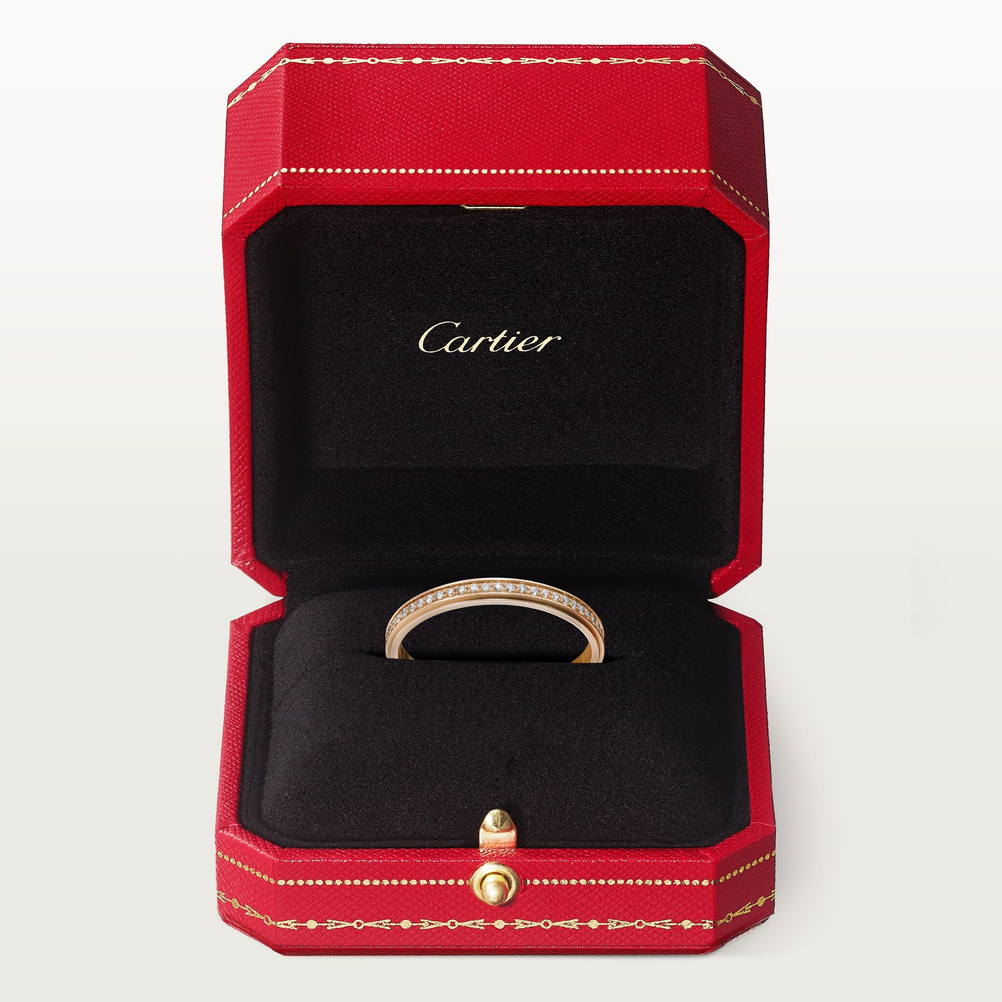 Cartier d'Amour wedding ring, 2.3 mm width, paved, image 5