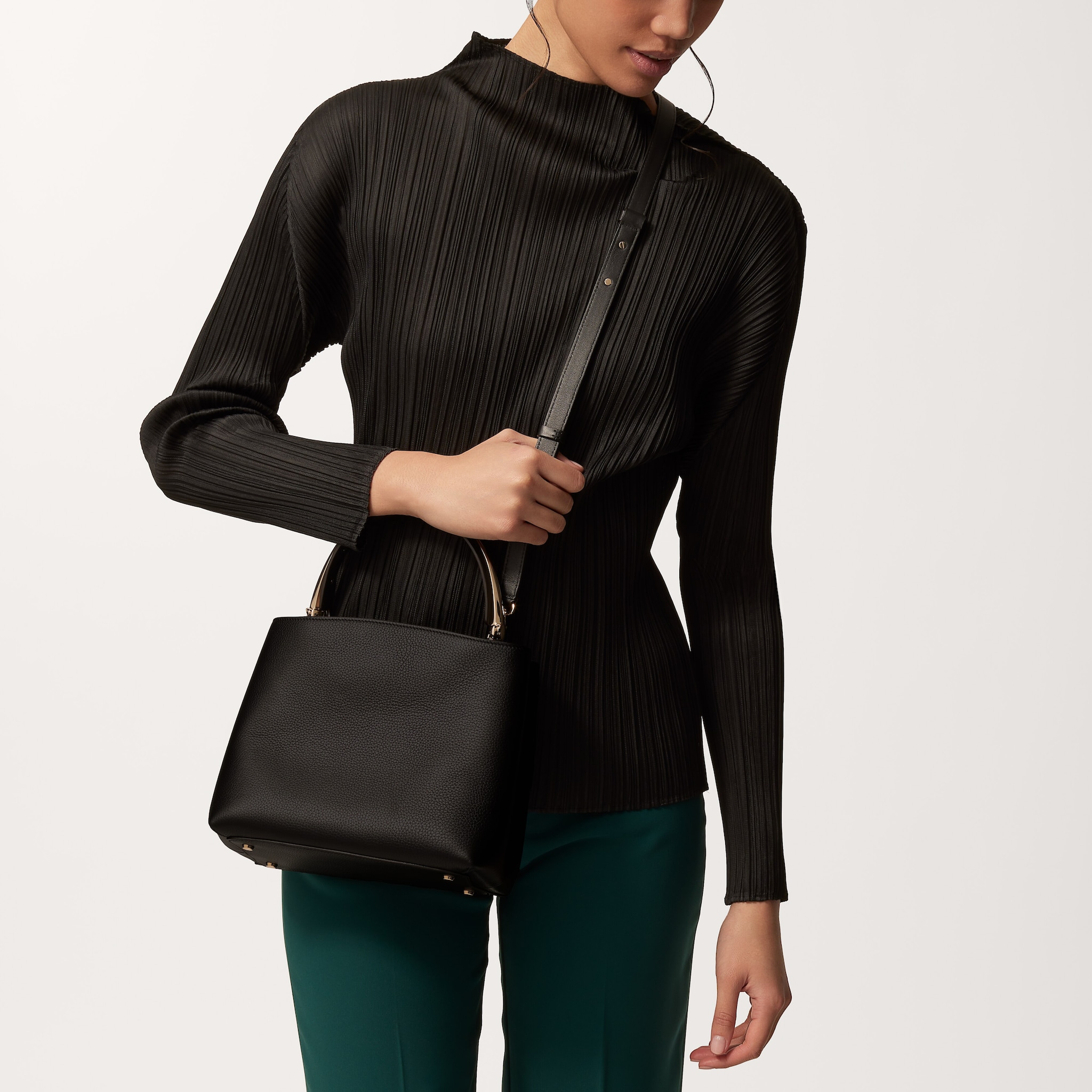 Small model handle bag, Panth&egrave;re Double de Cartier