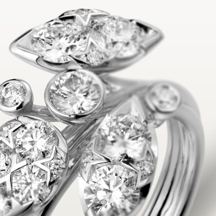 CRN4752900 Pluie de Cartier ring White gold diamonds Cartier
