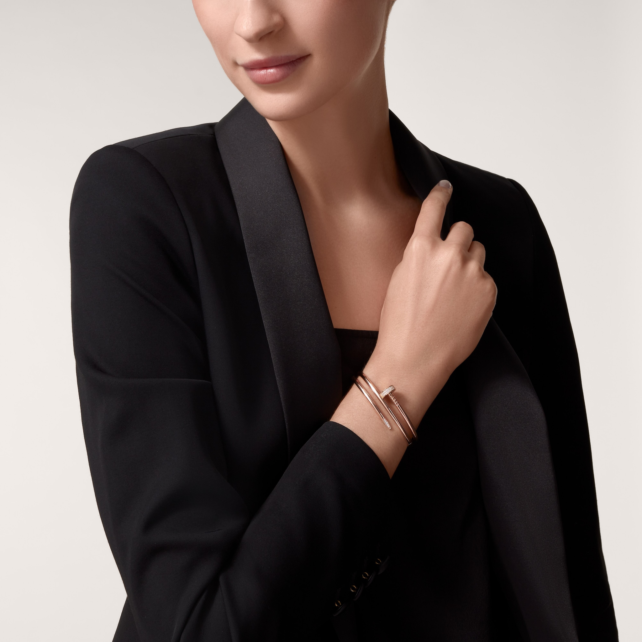 Juste un Clou bracelet, double, diamonds, image 2