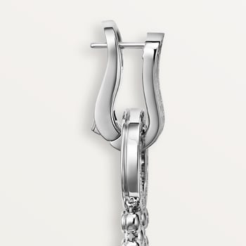 Agrafe earrings, brilliant-cut diamonds, paved Agrafe earrings, brilliant-cut diamonds, paved