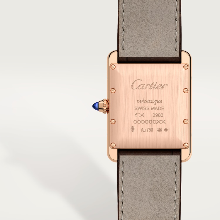 CRWGTA0011 Tank Louis Cartier watch Large model hand wound mechanical movement rose gold leather Cartier