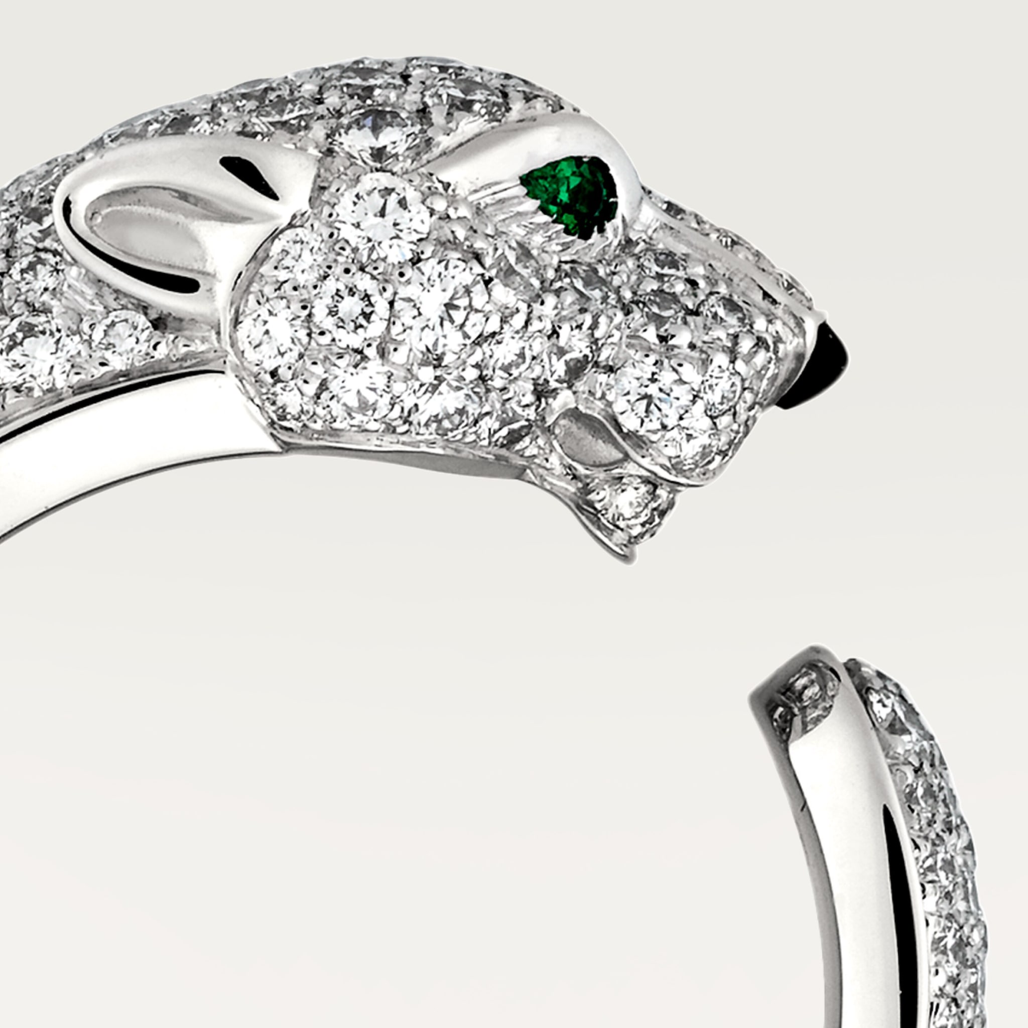 Panth&egrave;re de Cartier ring, medium model, paved, image 5