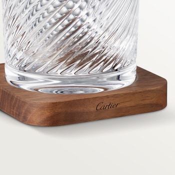 Santos de Cartier set of 2 glasses and 2 coasters Santos de Cartier set of 2 glasses and 2 coasters
