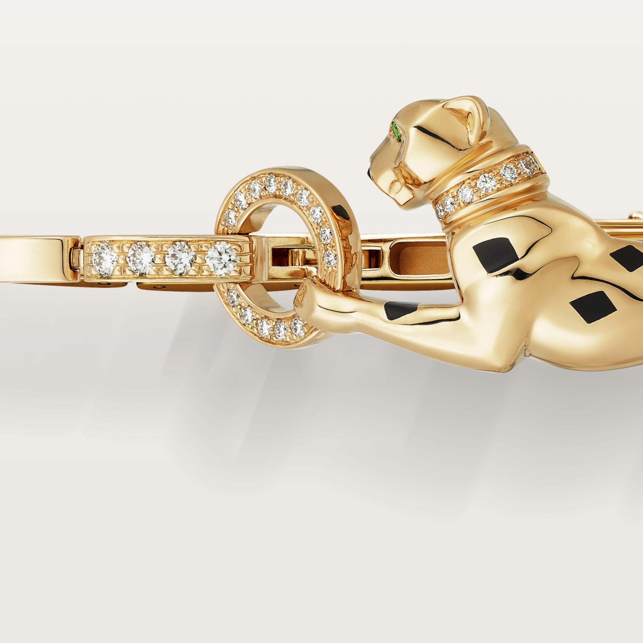 Panth&egrave;re de Cartier bracelet, on chain, diamonds, image 8