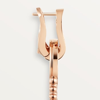 Agrafe earrings, half-paved Agrafe earrings, half-paved