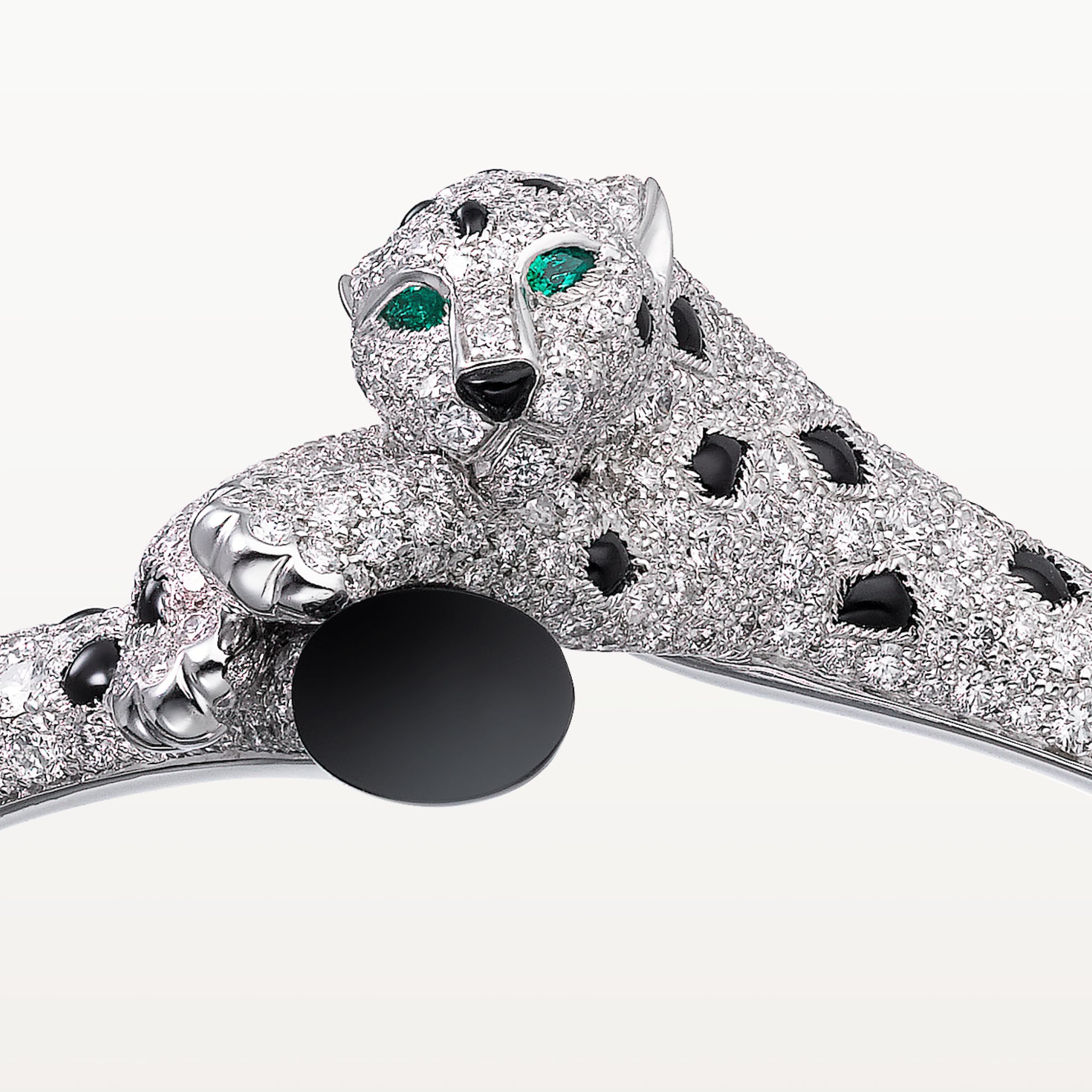 Panth&egrave;re de Cartier bilezik, pave , resim 7