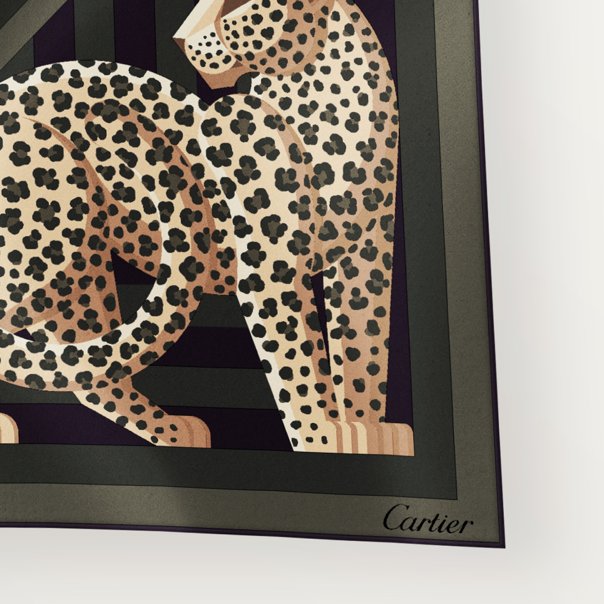 90 scarf, Panthère Illusion