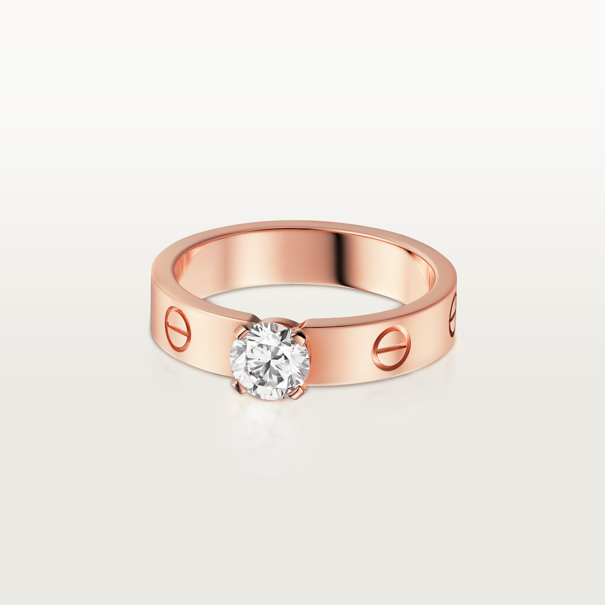 #LOVE# solitaire, brilliant-cut diamond