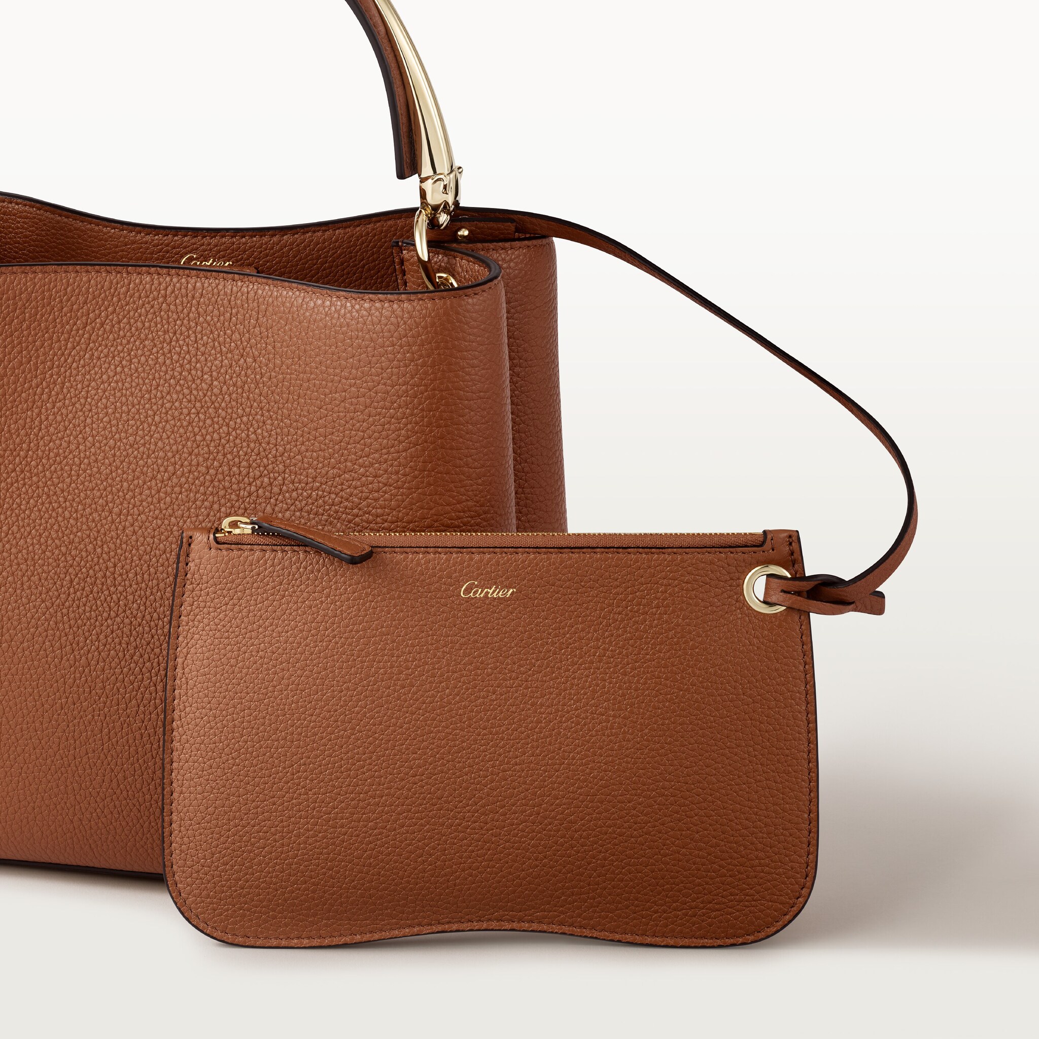 Small model handle bag, Panthère Double de Cartier