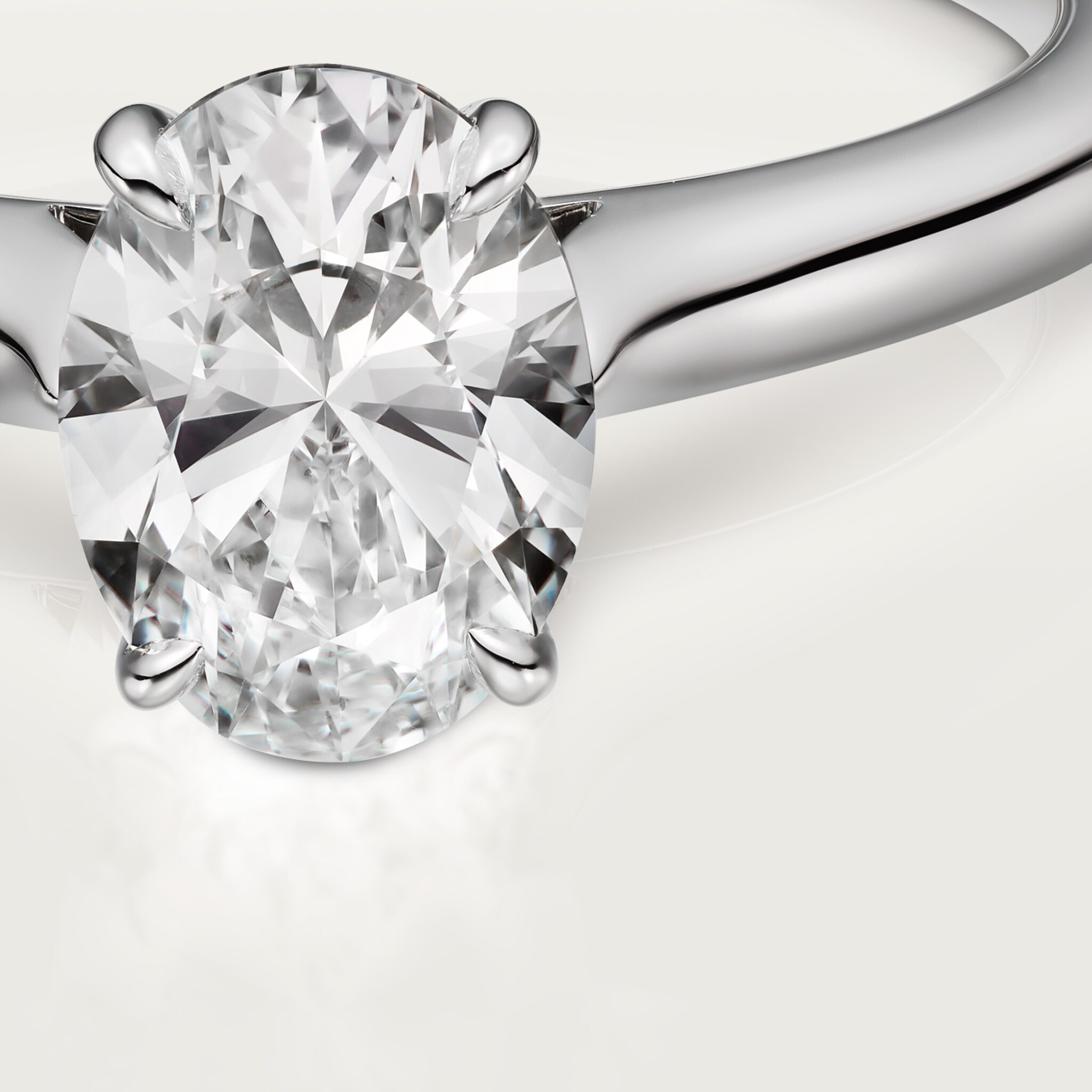 1895 solitaire, oval-cut diamond, image 8