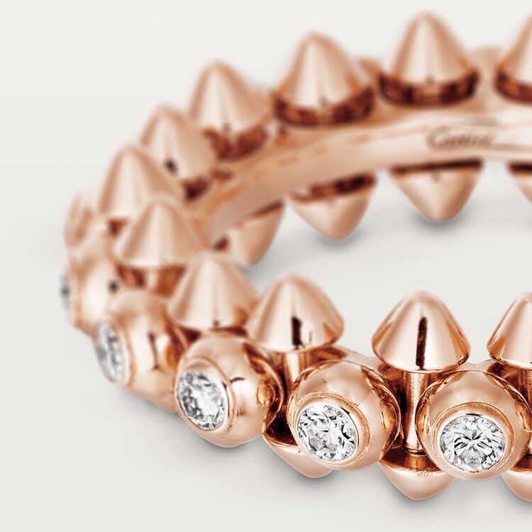 CRN4765400 Clash de Cartier ring Diamonds Pink gold diamonds