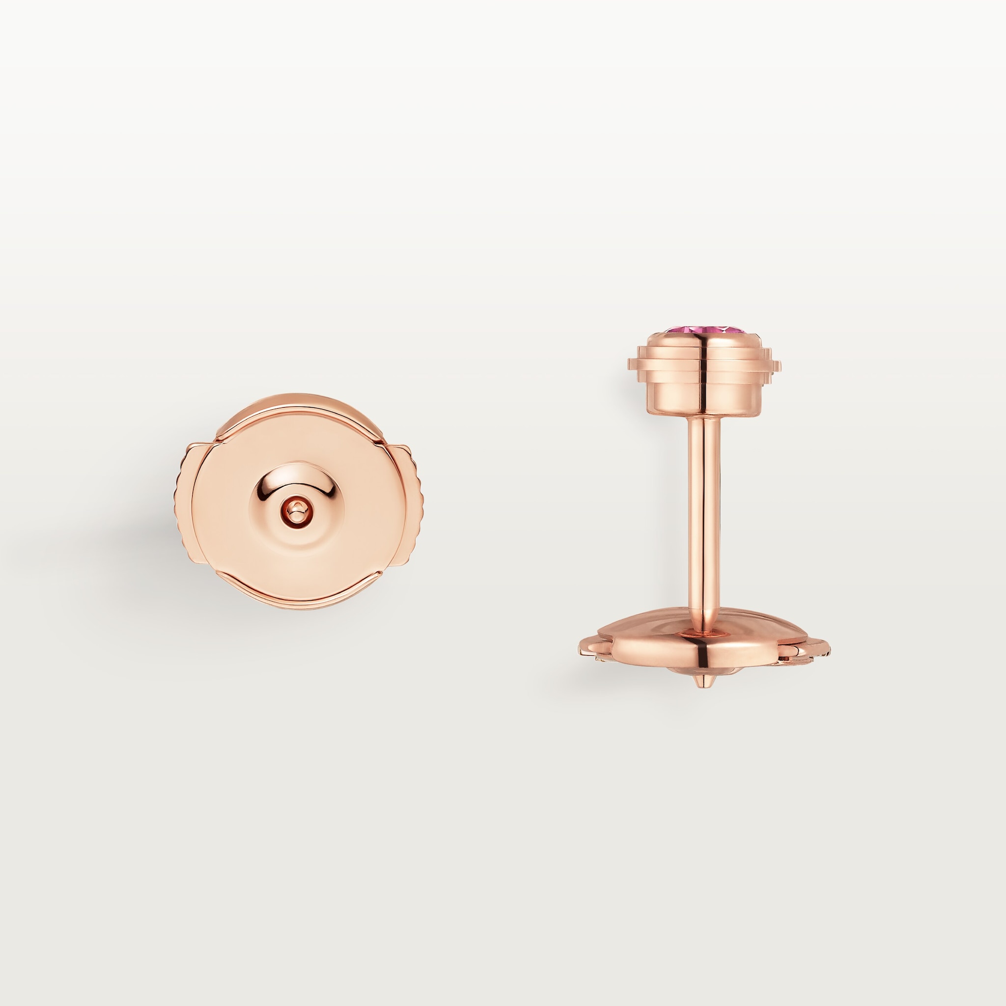 Cartier d'Amour stud earrings, 2 pink sapphires 