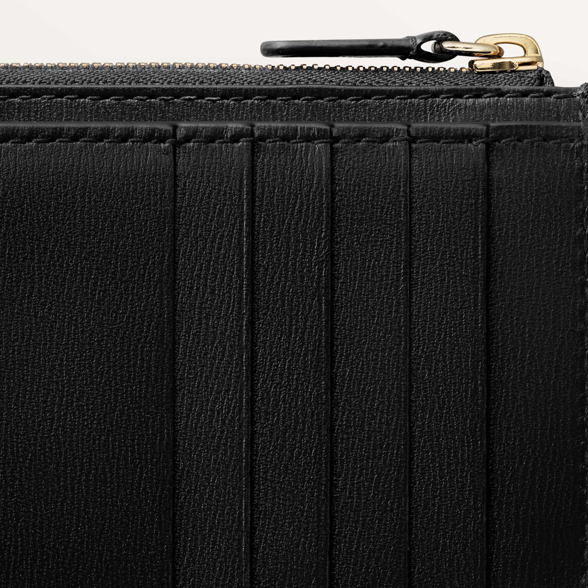 Cartier ブラックレザー ケース Card holder, Panthère C