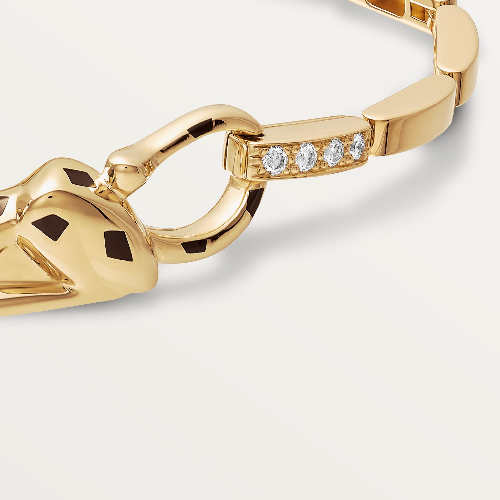 Panth&egrave;re de Cartier bracelet, on chain, diamonds, image 7