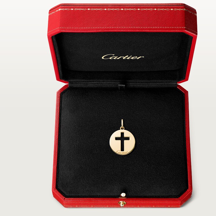 Cartier cross necklace gold hotsell