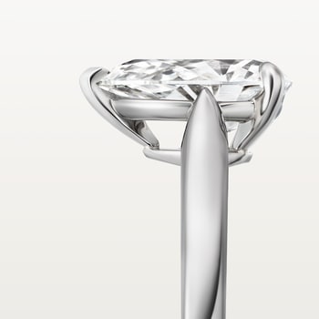 1895 solitaire, pear-shaped diamond 1895 solitaire, pear-shaped diamond