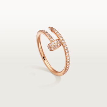 Juste un Clou ring, small model, half-paved Juste un Clou ring, small model, half-paved