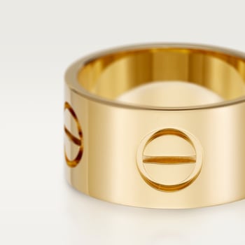 Love wedding band yellow best sale gold