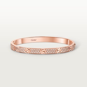 #LOVE# bracelet, medium model, paved #LOVE# bracelet, medium model, paved
