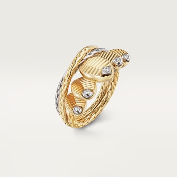Grain de Café ring, diamonds Grain de Café ring, diamonds