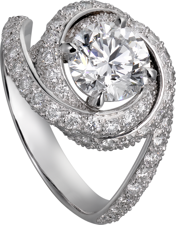 Cartier trinity discount ruban solitaire