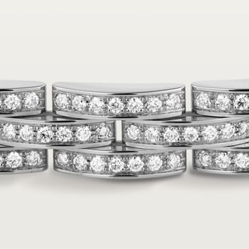 Maillon Panthère bracelet, triple row, paved  Maillon Panthère bracelet, triple row, paved