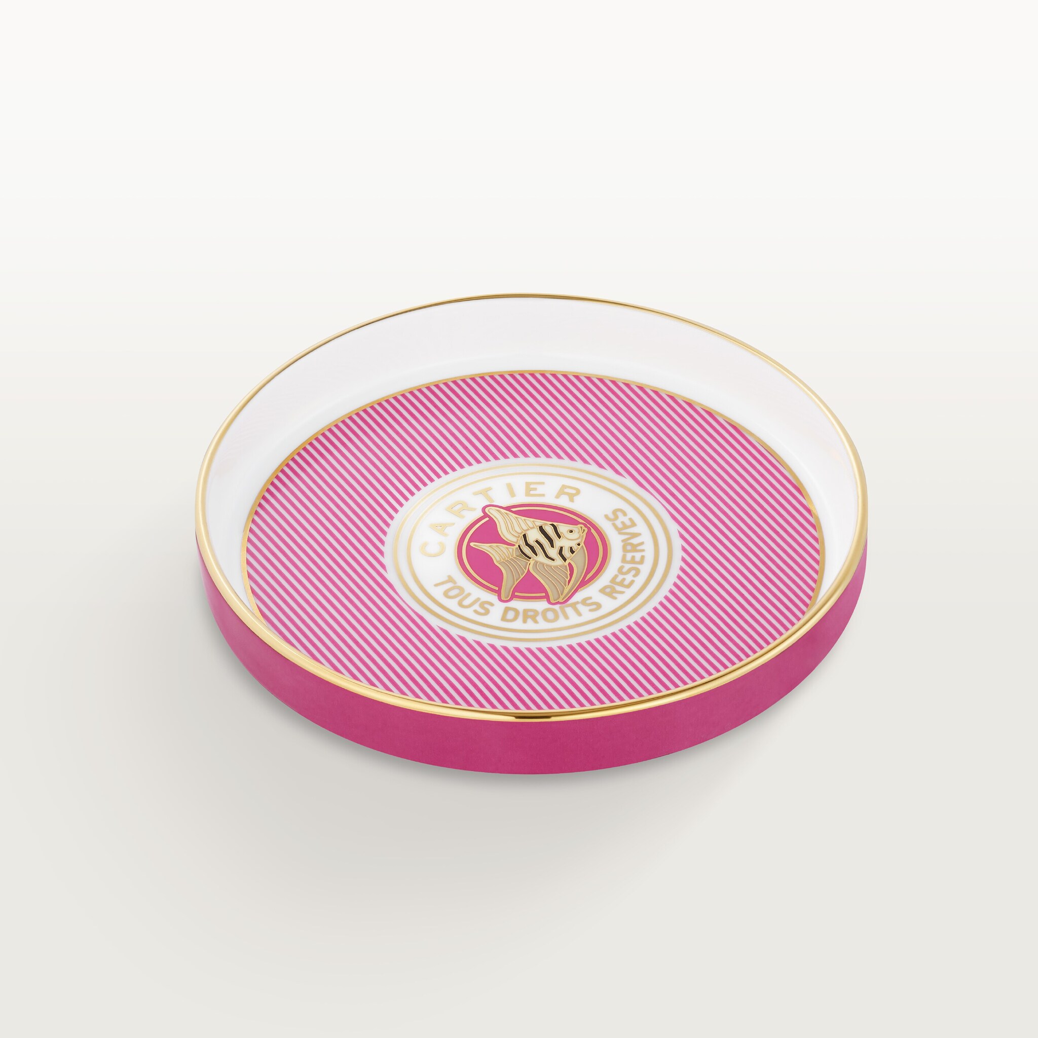 Cartier Characters round tray, small model