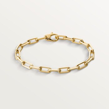 Mens gold bracelet cartier clearance