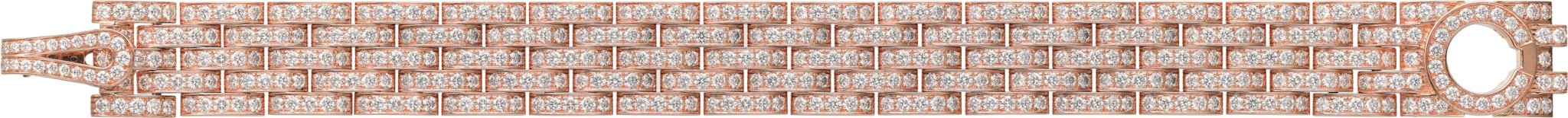 Agrafe bracelet, paved 