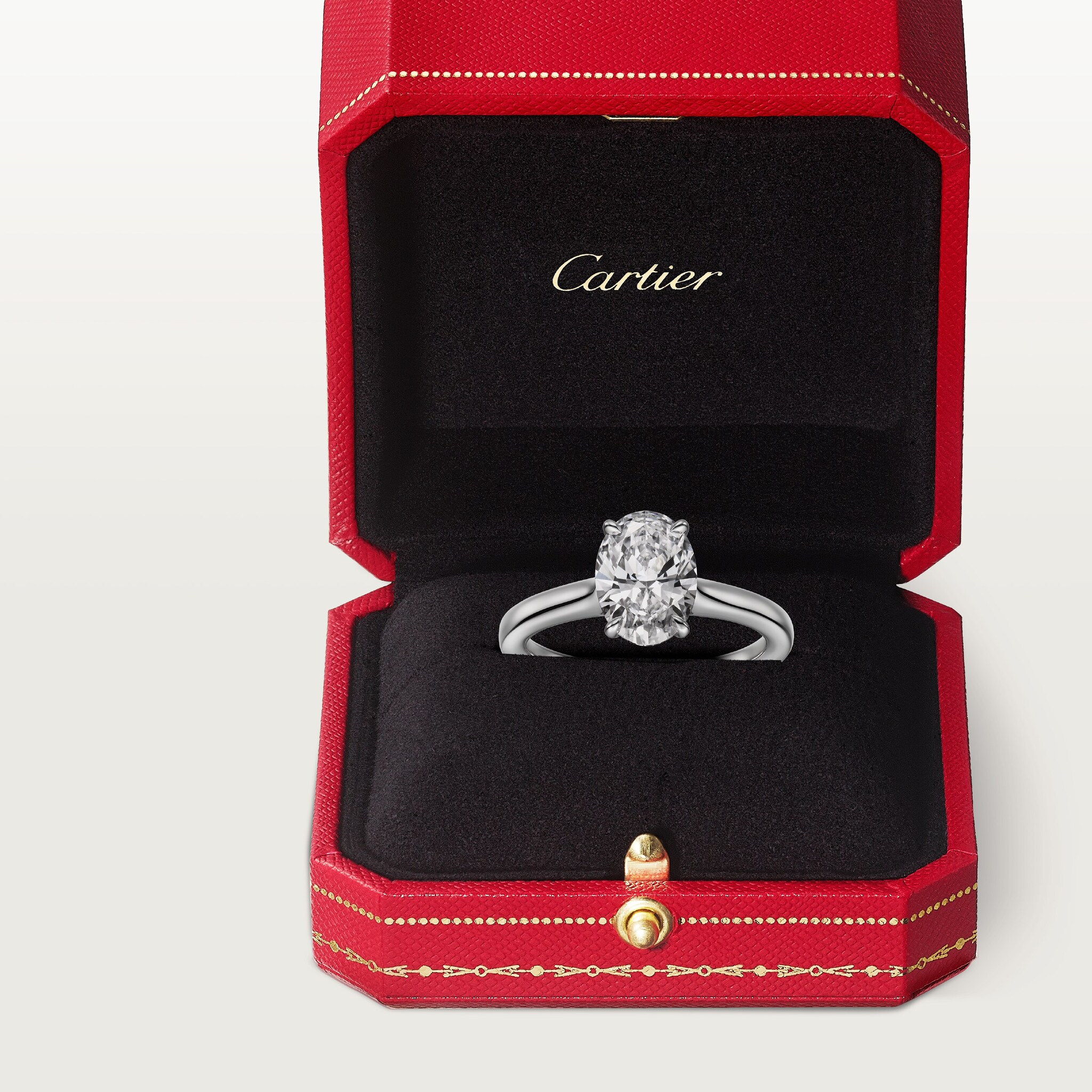 1895 solitaire, oval-cut diamond, image 9