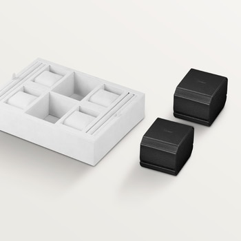 Santos de Cartier six watch and cufflink box Santos de Cartier six watch and cufflink box