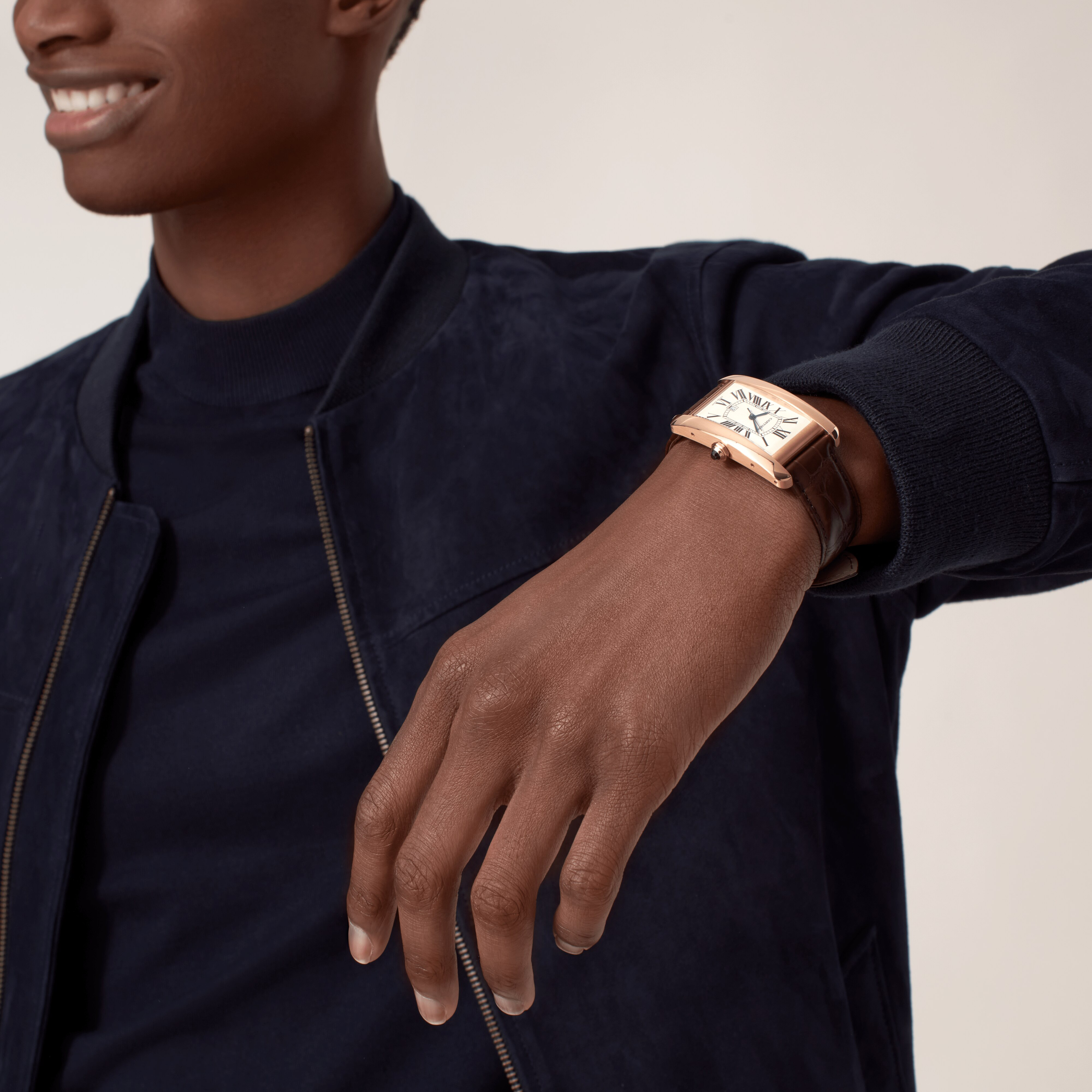 cartier tank americaine rose gold