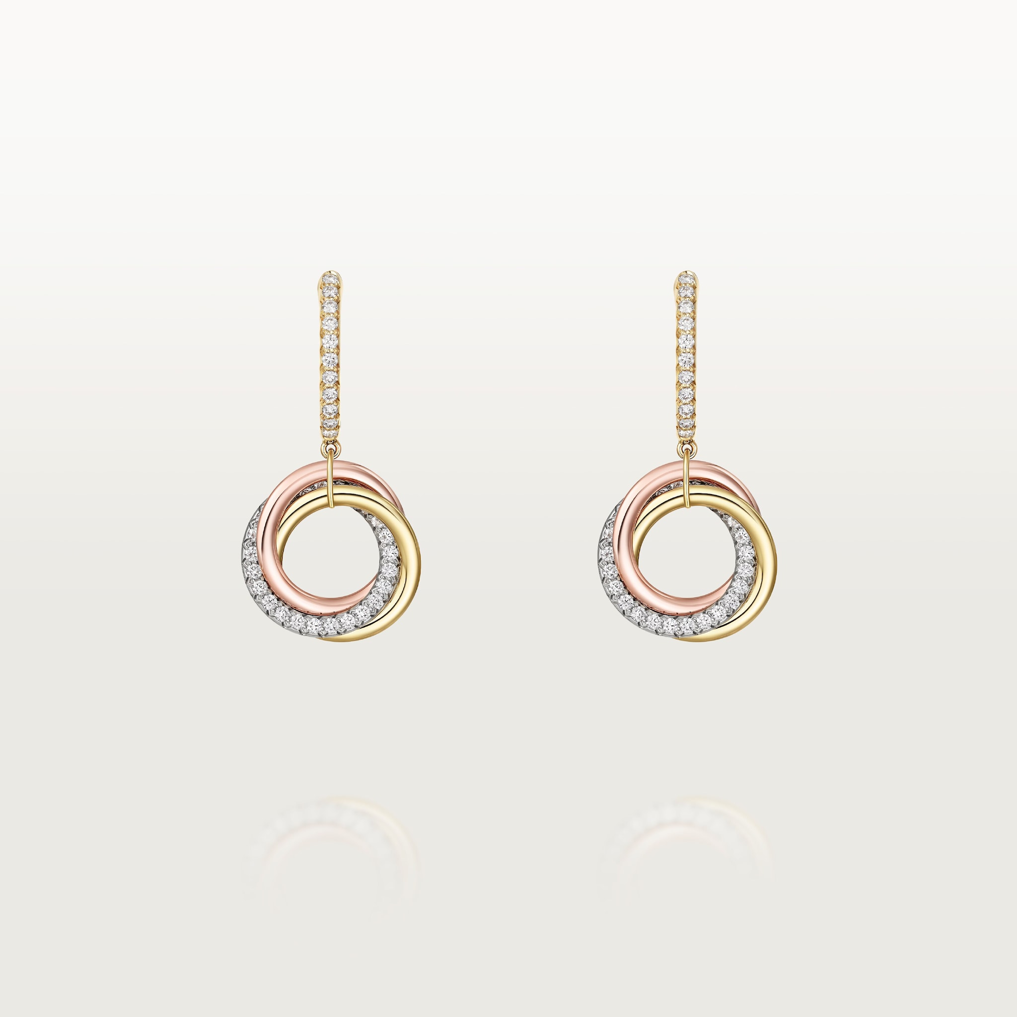 트리니티 이어링, 세미 파베 세팅