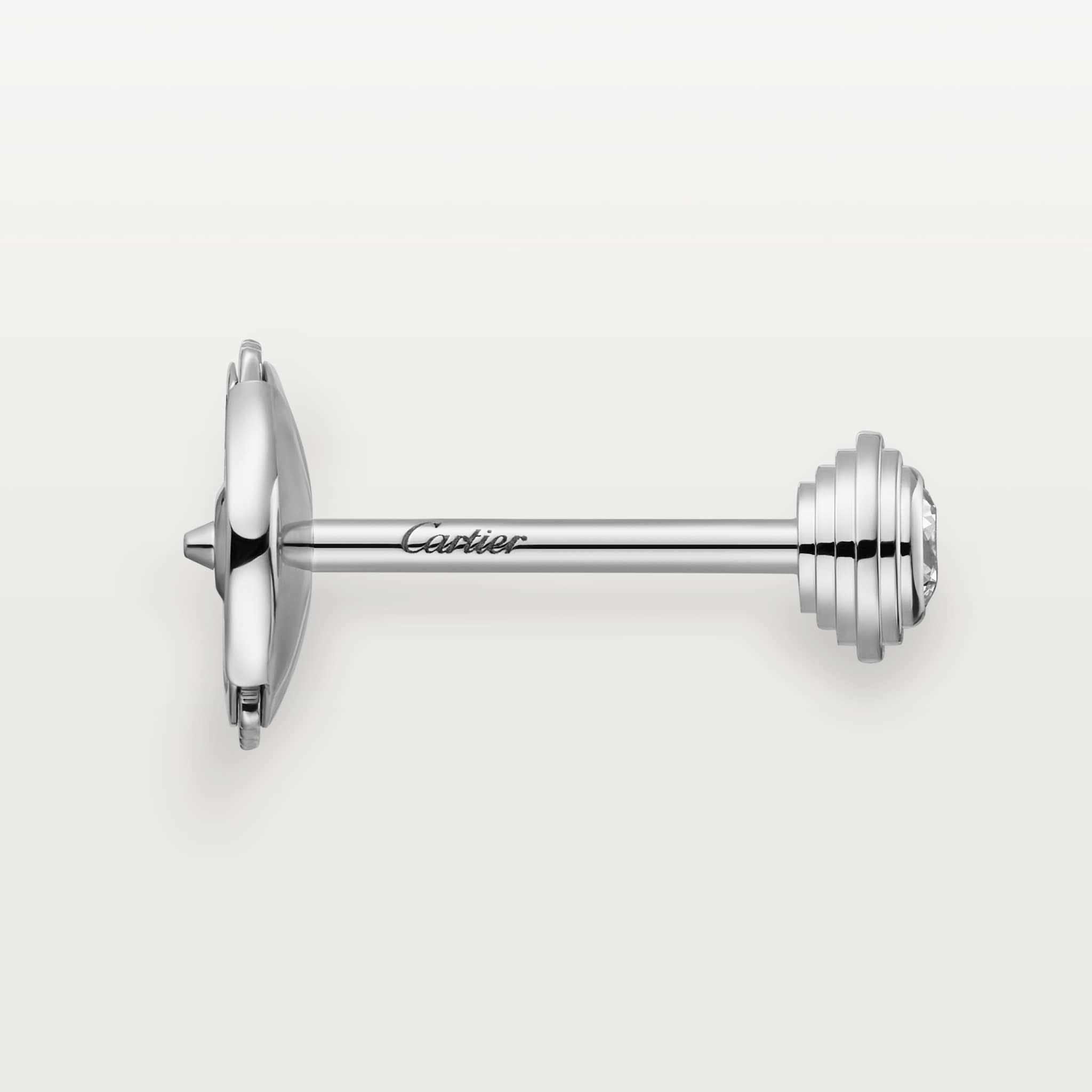 까르띠에 다무르 스터드 이어링, 브릴리언트 컷 다이아몬드 2개, 미니(mini) 모델