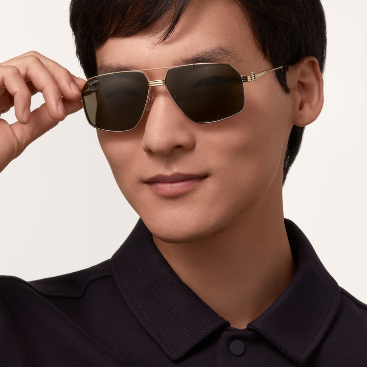 CRESW00543 Premi re de Cartier sunglasses Smooth golden finish