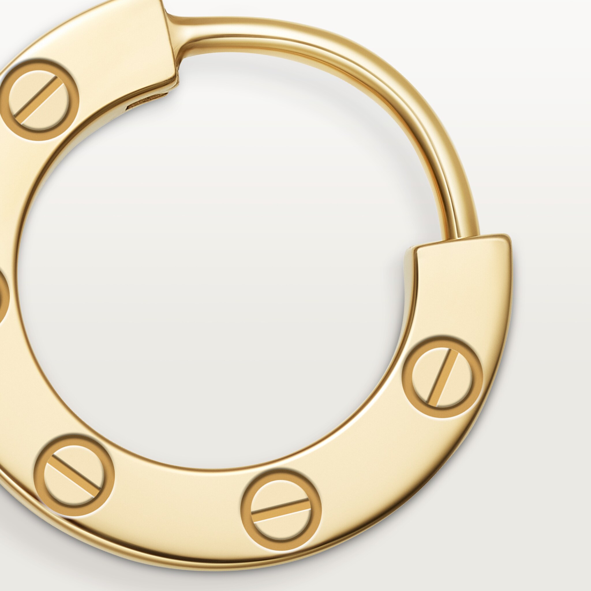 LOVE SINGLE HOOP EARRING ゴールド CRB8301423 - LOVE single earring - Yellow gold - Cartier