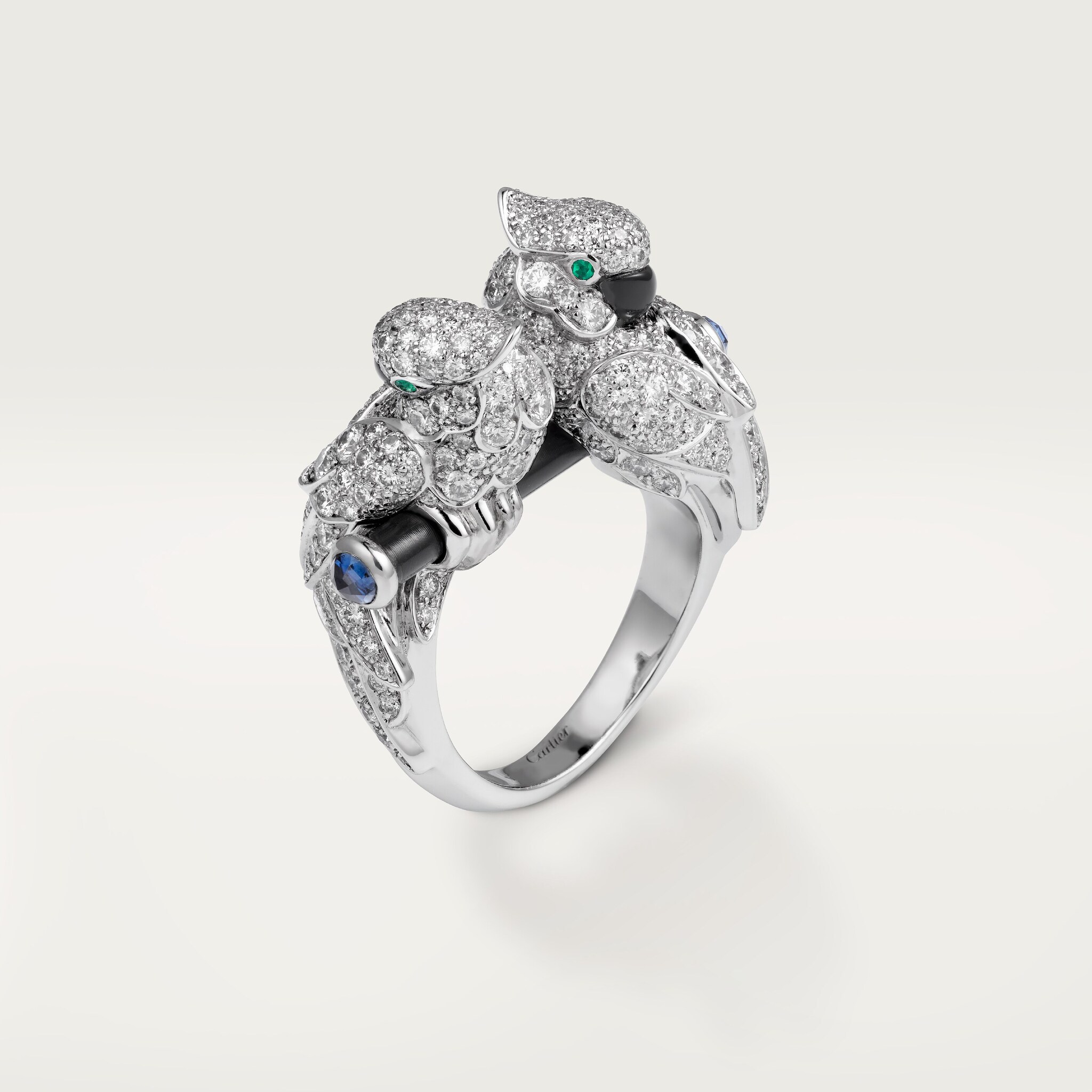 Faune et Flore de Cartier ring, paved
