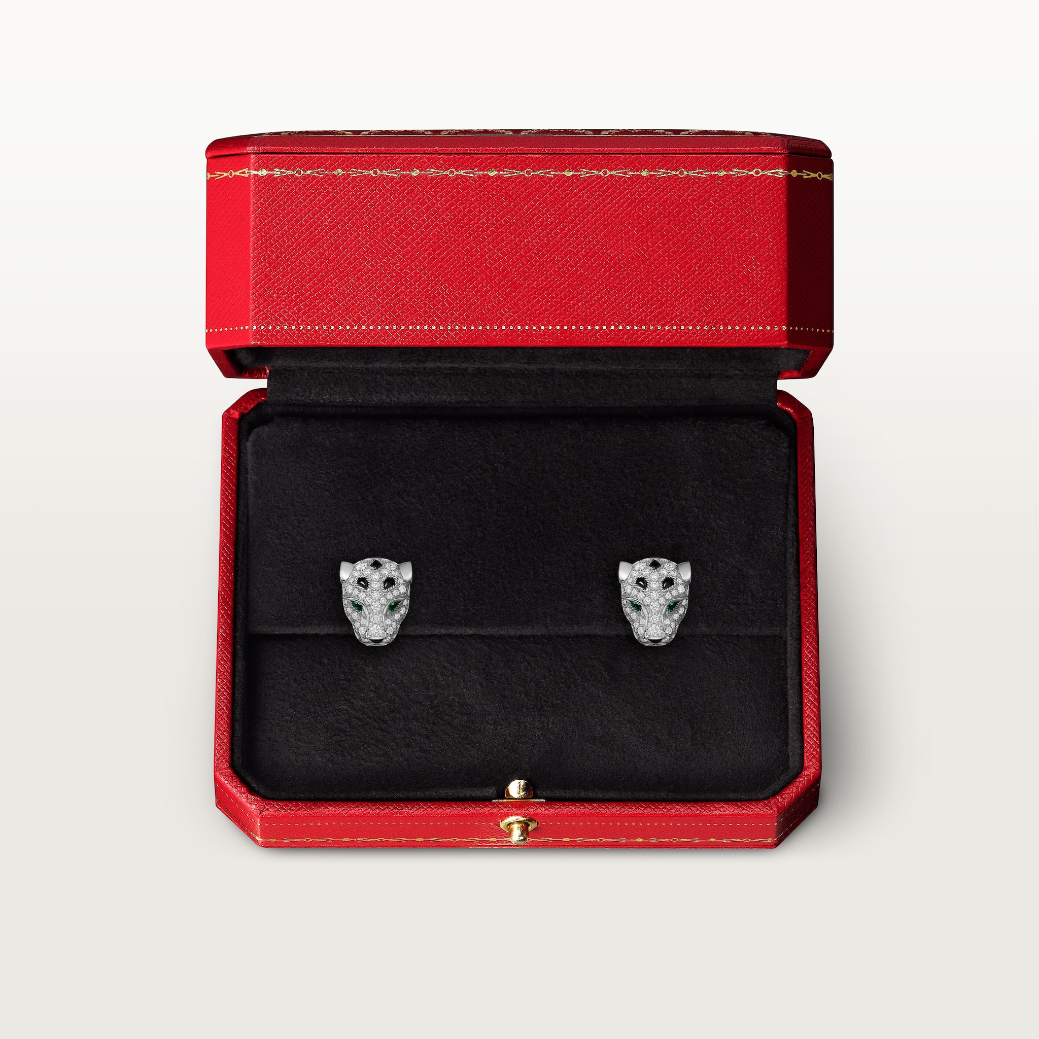 Panth&egrave;re de Cartier stud earrings, paved, image 6