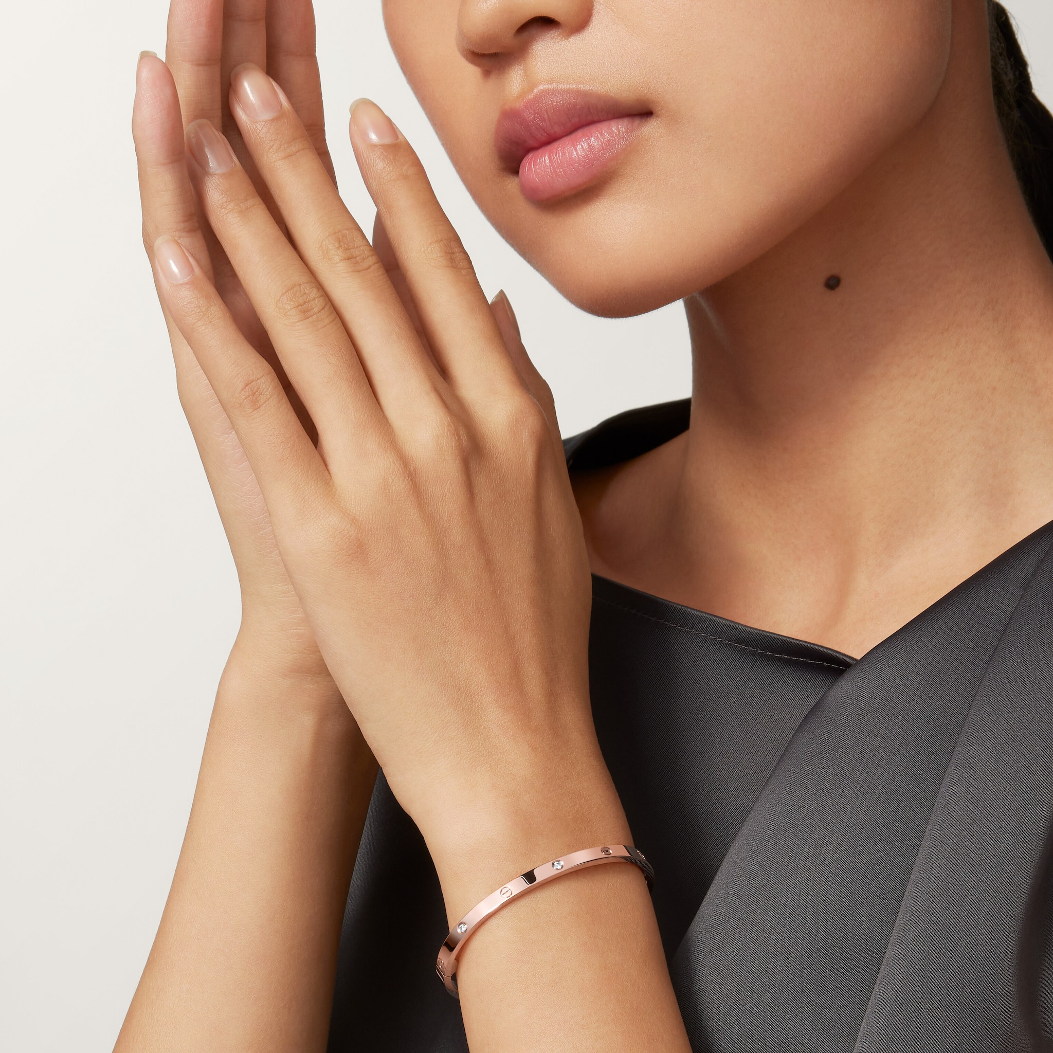 #LOVE# bracelet, small model, 6 diamonds